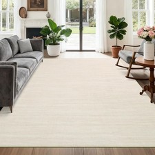 GarveeHome 5x7 Area Rug Non Slip Ivory Bedroom Nursery Kitchen Rug picture