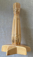 RARE Vintage AMORC Ceramic Rosicrucian Egyptian Candle Holder (Leans Slightly) picture