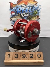 Vintage Abu Garcia Ambassadeur 5000 Red Baitcasting Reel Sweden Serviced picture