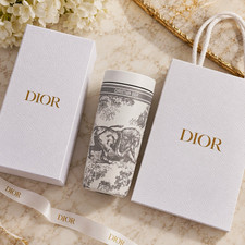 Christian Dior VIP Toile de Jouy Tumbler 13.5oz Box Gift Bag NEW Limited Edition picture