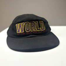Supreme World Famous 6-Panel Hat FW15 2015 Black Purple Gold picture