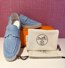 Authentic Hermès Trip Denim Espadrilles EU 41 Retail $950 picture