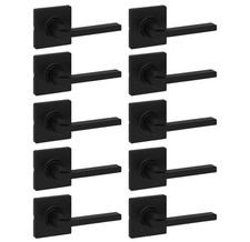 Kwikset Casey Interior Passage Door Handle 10 Pack, 10 Matte Black picture