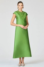 Sachin & Babi Green Gwendolyn Stretch Mikado Shift Cocktail Dress Size 10 $995 picture
