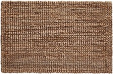 Jute Handspun Area Rug - Premium Handwoven 24 x 36 Inch, Natural picture