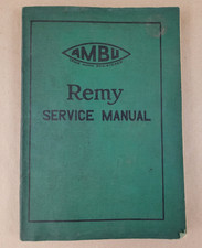 AMBU Remy Service Manual - Charts & Wiring Diagrams Booklets 1920 picture