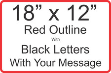 Personalized Aluminum 2 Color Metal Sign Customized W/Custom Text 12