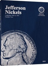  Whitman Jefferson Nickel #2 1962-1995 Coin Folder, Album Book #9039 picture