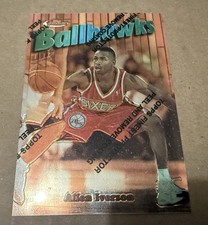 1997-98 Topps Finest Allen Iverson Ballhawks w/ Protective Coating #57 76ers picture