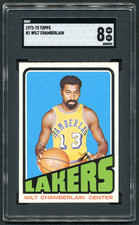 Wilt Chamberlain 1972-73 Topps #1 SGC 8 CENTERED Vintage Graded Basketball Card picture