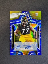 2023 Rookies & Stars Broderick Jones RC Auto True Blue #108 Steelers #d 74/99 picture