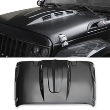 for 2007-18 Jeep Wrangler JK JKU Steel Hood Bonnet Panel Vented Heat Dispersion picture