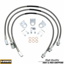Front Rear Extended Stainless Steel Brake Lines For Jeep Cherokee 1984 To 2001 picture