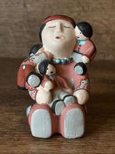 VTG Southwest Heritage Native American Storyteller Figurine 3 Little Children picture