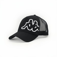 Kappa Black Mesh Trucker Cap Hat Logo Men’s Size 59 - New with Tag picture