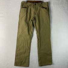 Akoo Brand Jeans Mens Size 36/32 Straight Leg RN98011 Gold Brown picture