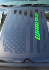 TATTERED AMERICAN Flag compatible with Dodge Ram Warlock  Decal Graphic  picture