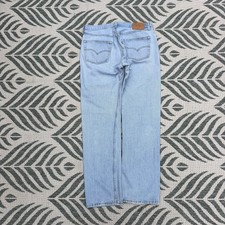 Vintage 90s Levis 501 Button Fly Denim Jeans Mens 35x32 Light Wash Made in USA picture