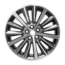 Refurbished Machined and Painted Dark Smoked Hypersilver Aluminum Wheel 18 x 8 picture