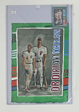 Len Dykstra Dale Murphy Phillies Original Watercolor Painting 1/1 Andy Friedman picture