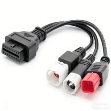 Motorbike OBD1 Adapter Cable 3in1 Motorcycle 3 Pin 4 6 to OBD2 16... picture