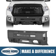 Hooke Road Steel Middle Front Bumper w/Led Lights for 2014-2021 Toyota Tundra picture