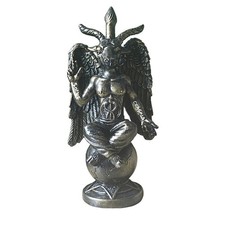 Baphomet Horned God Statue Sabbatic Goat Idol Mendes Satanic Resin Figurine picture