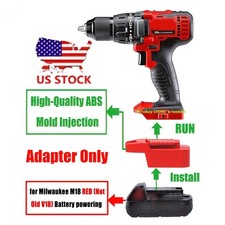 1x Adapter Upgrade for Bauer 20v Tool To fits Milwaukee M18 RED Li-Ion Batteries picture