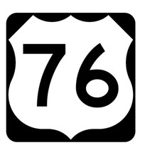 US Route 76 Sticker R1936 Highway Sign Road Sign picture