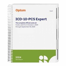2024 ICD-10-PCS Expert (Spiral) - Spiral-bound, by Optum - Very Good z picture