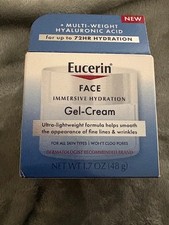 NIB Eucerin Immersive Hydration Gel Cream with Hyaluronic Acid, 1.7oz48 g picture