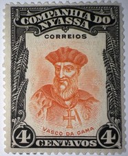 Travelstamps: 1921 Nyassa Stamps Sc# 112, 4 c Vasco da Gama Black-Orange picture