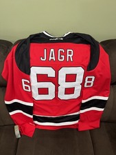 REEBOK New Jersey Devils JAROMIR JAGR #68 NHL Hockey Jersey Size XXL or 54 BNWT picture