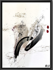 Rutenberg Abstract Original 9x12 Mixed Media Art Painting ON HEAVY PAPER picture