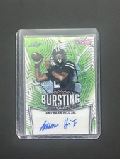 2025 Leaf Vivid Football Bursting With Talent Green Auto #5/8 Antwann Hill Jr. picture