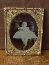 Antique Post Mortem Photo Adorable Baby Girl Ambrotype Daguerreotype picture
