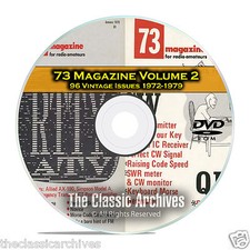 73 Magazine Volume 2, 1972-1979, 96 Vintage Ham Amateur Radio Magazine DVD B97 picture