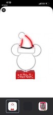 8251849 Disney Mickey Mouse Santa Head Christmas Projection Light Holiday Decor picture