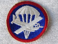 Vintage WWII US Army Glider Airborne Paratrooper Garrison Cut Edge Cap Patch picture
