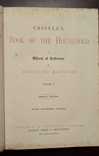 RARE 1895 Cassell’s Book of the Household Vol.1 – SIGNED & DATED – Fine Binding picture
