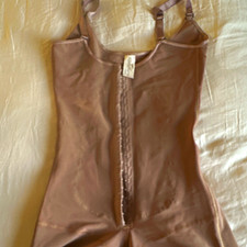 LadySlim by WinoFit One Piece Shapewear Beige L Firm Front Hook & Eye picture