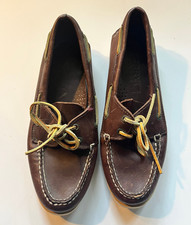 Vintage Dk Brown Sperry Topsiders Women’s Size 8M picture