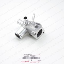 GENUINE TOYOTA 2.2 L THERMOSTAT HOUSING ENGINE COOLANT OUTLET WATER 16331-74220 picture