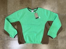 NWT Nike ACG Wolf Tree Mens Sz M Polartec Trail Fleece Crew Pullover HV1117-388 picture