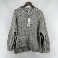 COS Sweater Women Medium Gray Multi Knit Oversized Wool Blend Top Pullover NWT picture