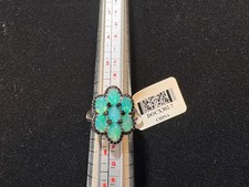 JTV 1.96ctw Oval Blue Ethiopian Opal w/.76ctw Round Black Spinel S/S Ring NWT 7 picture