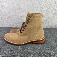 Nisolo Andres Everyday Boot Mens 9 Oak Tan Suede Lace Up Goodyear Welt 8740-6672 picture