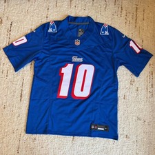 RARE DRAKE MAYE 90s THROWBACK New England Patriots Rivalries Jersey M L picture