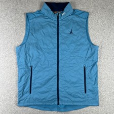 KJUS Golf Retention Vest Quilted Full Zip Hybrid XL Mens Blue Jacket Windbreaker picture