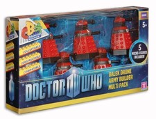 Doctor Who Dalek Drone Army Builder Multi Pack Character 5 Red Dalek Figures NEW picture